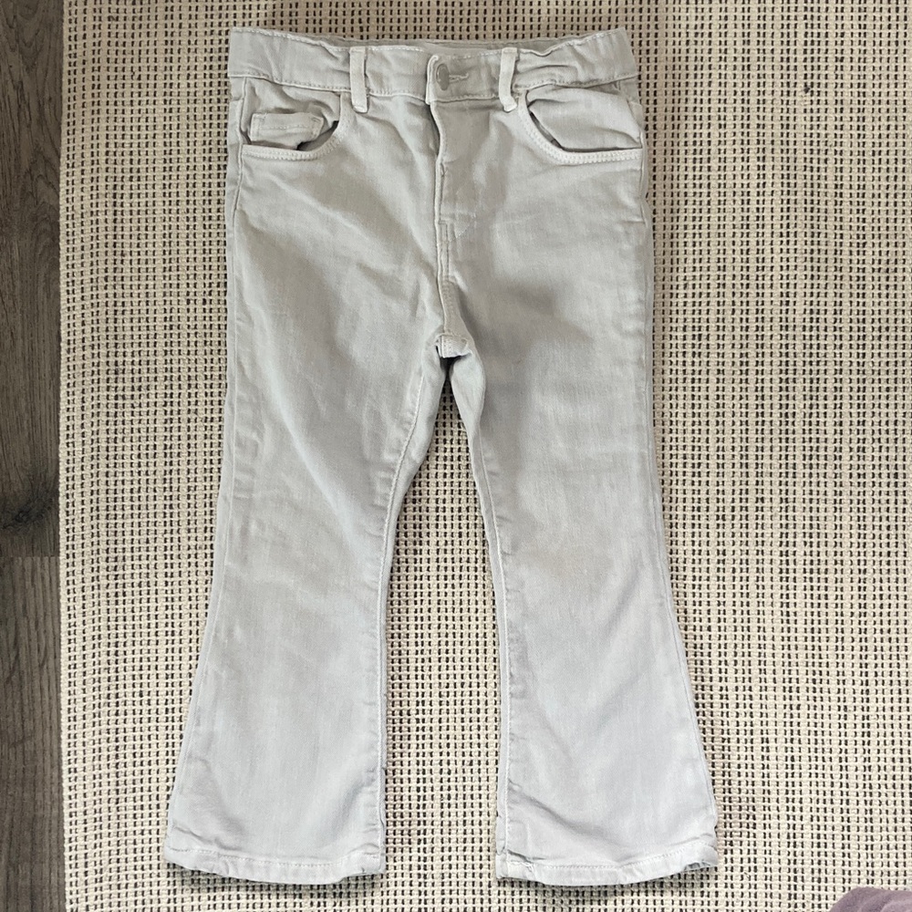 Zara Kids Light Gray Flare Pants